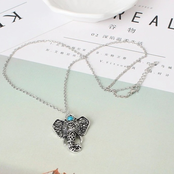 Bohemian Elephant Pendant Necklace - Picture 3 of 5